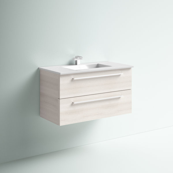 Mercury Row® Akron 36" WallMounted Single Bathroom Vanity Set